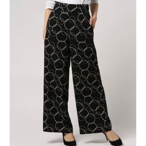 Moussy Women's Hoop Chain Wide Leg Pant High Rise Size Smal